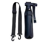 Trekking Pole Storage Bag 15 in, Hiking Stick Carry Case | Carbon Fiber Texture EVA Material, Adjustable Strap with Secure Metal Button Closure