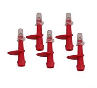 Trekking Pole Tips, 5-Pack Steel and Plastic Replacement Covers, High Hardness Anti-Slip Protectors for Hiking, Traction Accessories for Outdoor Walking and Camping Adventures