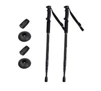 Trekking Poles Lightweight Adjustable Non-slip Nordic Walking Sticks Adult Hiking Canes Telescopic For Hiking(2PCS Black)
