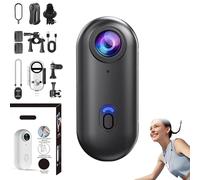 Treklon Pov Camera, 2025 New Treklon Body Camera, Hd 1080p/4k Pocket Action Cam, Thumb Size,170° Wide Angle,Wearable Video Recording,For Cycling,Diving,Travel,Fishing (Black,4K)