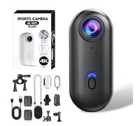 Treklon POV Camera, 2025 New Treklon Body Camera, Stallionframes 4K Thumb Action Cameras, Hd 1080p/4k Pocket Action Cam, for Cycling, Diving, Travel, Fishing (Black 4K,128G)