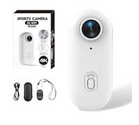 Treklon POV Camera, 2025 New Treklon Body Camera, Stallionframes 4K Thumb Action Cameras, Hd 1080p/4k Pocket Action Cam, for Cycling, Diving, Travel, Fishing (White 1080p,No Card)