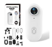 Treklon POV Camera, 2025 New Treklon Body Camera, Stallionframes 4K Thumb Action Cameras, Hd 1080p/4k Pocket Action Cam, for Cycling, Diving, Travel, Fishing (White 4K,No Card)
