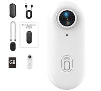 Treklon POV Camera, Treklon POV Camera, the snap cam, 4k Portable Wearable Sports Cameras, Wearable Video Recording, Magnetic Thumb for Cycling, for Work&Travel&Pet Walking (white A,4K)