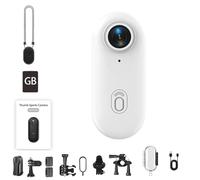 Treklon POV Camera, Treklon POV Camera, the snap cam, 4k Portable Wearable Sports Cameras, Wearable Video Recording, Magnetic Thumb for Cycling, for Work&Travel&Pet Walking (white B,1080P)