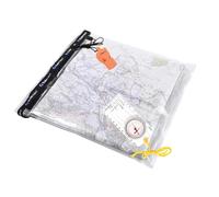 Trekmates Dry Map Case Set - water-proof protective bag for maps or valuables, with compass and alarm whistle