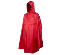 TREKMATES Rove Hooded Waterproof Poncho - Chilli Pepper Red