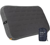 TREKOLOGY Camping Pillow - Large Inflatable (60x38cm) for Home-Like Comfort, Portable & Ergonomic, Easy to Clean, Durable & Leak-Proof, Adjustable Removable Strap for Secure Fit - ALUFT Ultra (Grey)