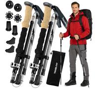 Trekology TREK-Z Walking Poles - Foldable Trekking Poles for Men & Women - Adjustable Nordic Walking Sticks, Hiking Sticks & Collapsible Hiking Gear