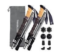 Trekology TrekZ Cork Handle Hiking Sticks Walking Poles Women Hill Walking Sticks Nordic Sticks Hiking for Men Trekking Poles for Women Collapsible Walking Poles Sticks for Seniors