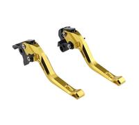 Trekords Fit for Tiger660 Sport 2022-2024 Clutch Levers Fit for Trident 660 2021-2024 Fit for Daytona 660 2024 Short Brake Handles Brake Handle Lever(B-Gold)