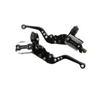 Trekords for ATV Quad Moped Scooter Universal Motorcycle Brake Handle Master Cylinder 22MM Hydraulic Clutch Lever Adjustment Brake Handle Lever(Black)