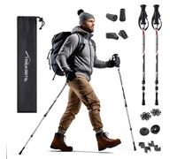 Trekrite Telescopic Power Walking/Hiking/Trekking Poles/Sticks - Active Anti Shock Unisex with Accessories (2pc / pair/set) - UK Based Company