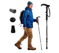 Trekrite Telescopic Walking/Hiking/Trekking Pole/Stick - Anti Shock T Handle Comfortable Unisex Suits all Ages (Single / 1pc) - UK Based Company