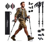 Trekrite Telescopic Walking Poles Set, Adjustable and Lightweight Aluminium Unisex with Accessories, Pair of Premium and Durable Hiking Poles from a UK Based Company