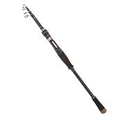 TrekRod Gear - Telescopic Fishing Pole, Lightweight Rods For Trout Bass | Carbon Fiber Portable Travel Fishing Rod With Reel Seat, Compact Foldable Rod For Lake River Sea Boat Fis