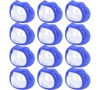 TrelaCo 12 Pcs Mask Liners Full Face Masks Cover Cotton Liners Skin Sleep Protector Size M Reusable Sleep Apnea Supplies Comfort for Reducing Skin Irritation Noisy Air Leaks (Royal Blue)
