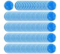 TrelaCo 150 Pcs Ice Packs Bulk Round Gel Cold Packs for Small Reusable Bead Hot Cold Compress Soft for Pain Relief Toothache Fever Headache Face Tired Eyes Swelling (Blue)