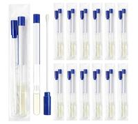 TrelaCo 25 Pcs Transport Swab with Preservation Gel, Plastic Shaft with Rayon Tip for Sample Collection and Recovery