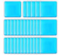TrelaCo 30 Pcs Reusable Gel Ice Packs Hot and Cold Therapy for Fever Teeth | Small Ice Pack Bulk, Tired Eyes Headache Relief, Food Bake Insulation Beauty Care Spa Treatments, Hospital Home Use Supplies