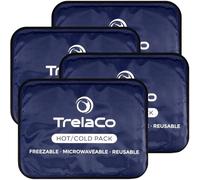 TrelaCo 4 Pcs Gel Soft Flexible Ice Packs for Injuries, 14" x 11"Large Ice Packs for Injuries Reusable,Cold Compress Hot Therapy,for Pain Relief Wisdom Teeth First Aid Neck Head Arms Legs