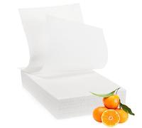 TrelaCo 50 Pcs Absorbent Pads Scented Commode Pads Disposable Bedpan Liners Pads for Bedside Commode Bucket Potty Chair Camping Portable Toilet Bags (Tangerine)