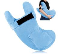 TrelaCo Post Shoulder Surgery Pillow with Pocket, Rotator Cuff Pillow Pain Relief for Sleeping, After Shoulder Surgery Must Haves for Arm Pressure Relief(Blue)