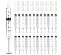 TrelaCo Syringe Without Needle Plastic Measuring Syringes Liquid Dispenser with Cap Packed for Lab Medicine Student Measuring Liquid and Pet Dog Cat Feeding Oral Colostrum (3 ml,200 Pcs)