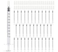 TrelaCo Syringe Without Needle Plastic Measuring Syringes Liquid Dispenser with Cap Packed for Lab Medicine Student Measuring Liquid and Pet Dog Cat Feeding Oral Colostrum(1 ml,500 Pcs)