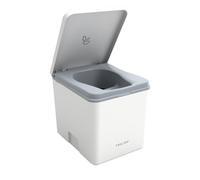 TRELINO Evo M White, 33 x 39 x 36 cm, Composting Toilet, Portable Composting Toilet for Camping and Outdoor, Odourless, 5L & 8L Capacity