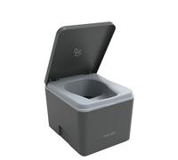 TRELINO Evo S Anthracite, 33 x 39 x 29.6 cm, Composting Toilet, Portable Composting Toilet for Camping and Outdoor, Odourless, 4.5L & 6.5L Capacity