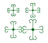 Trellis Clips | Reusable Double-Hook Small Rack - Plant Folding Stand Growing Clips,for Outdoor Indoor Garden Patio Balcony Yard Farm Greenhouse Office