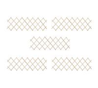 Trellis fence panel expandable natural firwood 180x60 cm 5-panel garden screen