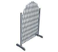 Trellis Fence Solid Firwood 1.8x1 m Grey