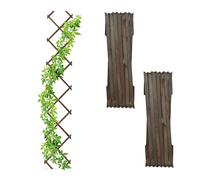 Trellis Plant Support Decorative Extendable Wall Climbing Aid Wooden Set of 3