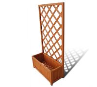 Trellis Planter Garden Flower Pot Flower Box Plant Climbing Solid Wood vidaXL