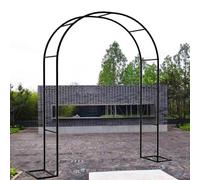 Trellis Steel Frame Rose Arches for Climbing Plants Support 2.4M Wide Archway for Vines Roses Weddings and Pathway Entrances, Litobnx, a, W240*H220*40cm