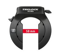 TRELOCK RS 560 Naz Frame Lock - Key Non-Removable - Square Hardened Steel Shackle - Security Level 15