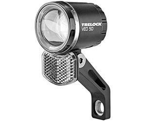 Trelock Unisex - Adult LED Headlight Bike-i Veo 50, Black, One Size