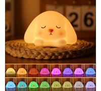 Tremdwoto Bunny Night Light for Kids,Cute Colorful Night Lights Baby Girl Squishy Rabbit Nightlight Lamp 1/3 Hour Timer Bunny Light Dimmable Nursery Lamp Nightlight Gift for Girls and Boys