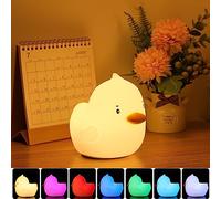 Tremdwoto Duck Night Light for Kids,Cute Colorful Night Lights Baby Girl Squishy Nightlight Lamp Duck Lamp, Light up Duck, Birthday/Christmas Gifts for Baby Child Girls Boy Toddler