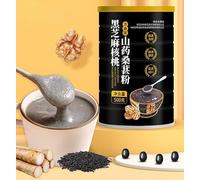 Tremella Instant Lotus Root Starch Soup 500g / can,nut and Lotus Root Powder Corn paste, purple potato porridge, Meal substitute ，Black sesame paste (Black sesame paste,1 can)
