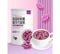 Tremella Instant Lotus Root Starch Soup 500g / can,nut and Lotus Root Powder Corn paste, purple potato porridge, Meal substitute ，Black sesame paste (Konjac porridge,2 can)