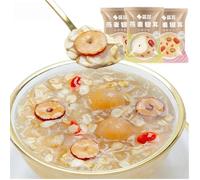 Tremella Oat Porridge, Instant Meal Replacement, No Cooking Needed, Just Add Hot Water, 20 Individual Packets, Healthy Breakfast & Snack, Rich in Dietary Fiber, (Lotus Seed & Lily Bulb Flavor)