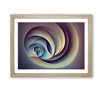 Tremendous Abstract Fractals Framed Print | A2 Oak Framed Wall Art | Ready to Hang | Abstract Fantasy Picture | Living Room Bedroom Lounge Office