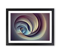 Tremendous Abstract Fractals Framed Print | A4 Black Framed Wall Art | Ready to Hang | Abstract Fantasy Picture | Living Room Bedroom Lounge Office