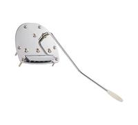 Tremolo Bridge, Compatible for Fender Jaguar Jazzmaster | Metal tremolo system, electric guitar use, vibrato tailpiece function, whammy bar included(No Lock Button CR)
