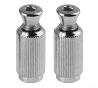 Tremolo Bridge Upgrade Kit Includes Two Replacement Pivot Studs for Electric Guitars, Fits 10mm (Chrome)