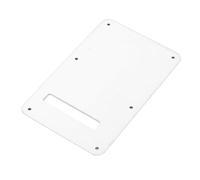 Tremolo Cavity Cover Backplate, Sturdy Plastic Guitar Back Plate Long Lasting Simple Installation Scratch Resistant for Protection (White)