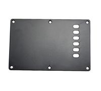 Tremolo Cavity Cover Rear Plate for Electric Guitars - Black, 4 Pcs